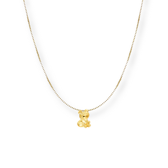 BEAR PENDANT CHAIN NECKLACE