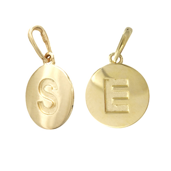 INITIAL LETTER TAG PENDANT
