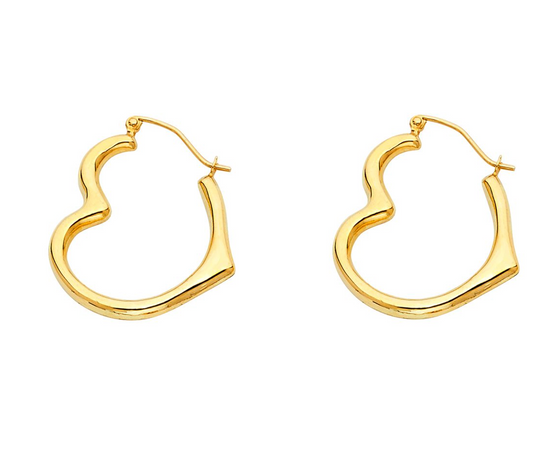 LOYAL HEART HOOP  EARRINGS