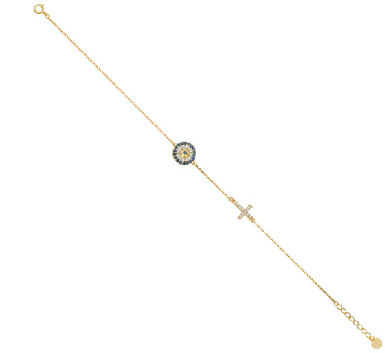 GOD WILLING NO EVIL EYE BRACELET