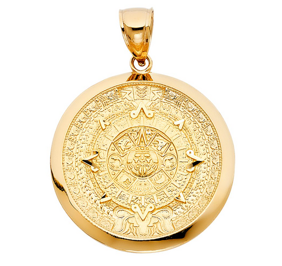 AZTEC POLISHED CALENDAR PENDANT