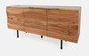 side three quarters view of sideboard