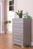 high chest styled with plants