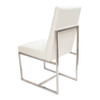 back side view of chair. Legs extend to back of the chair in a rectangle shape