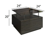 Activate Glass Top End Table