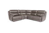 Natasha 5 Pcs Leather Sectional with 2 Power Recliner