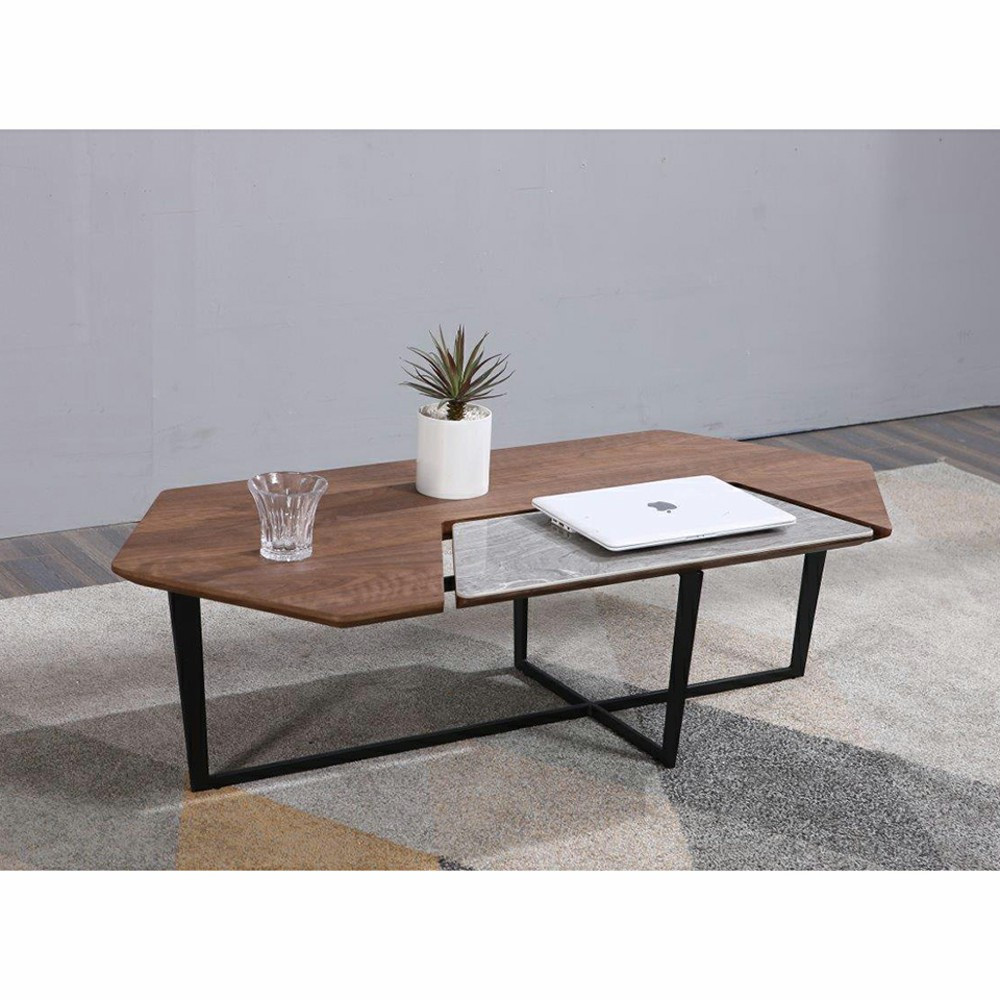 Dita Coffee Table with Marble Insert Ana Furniture