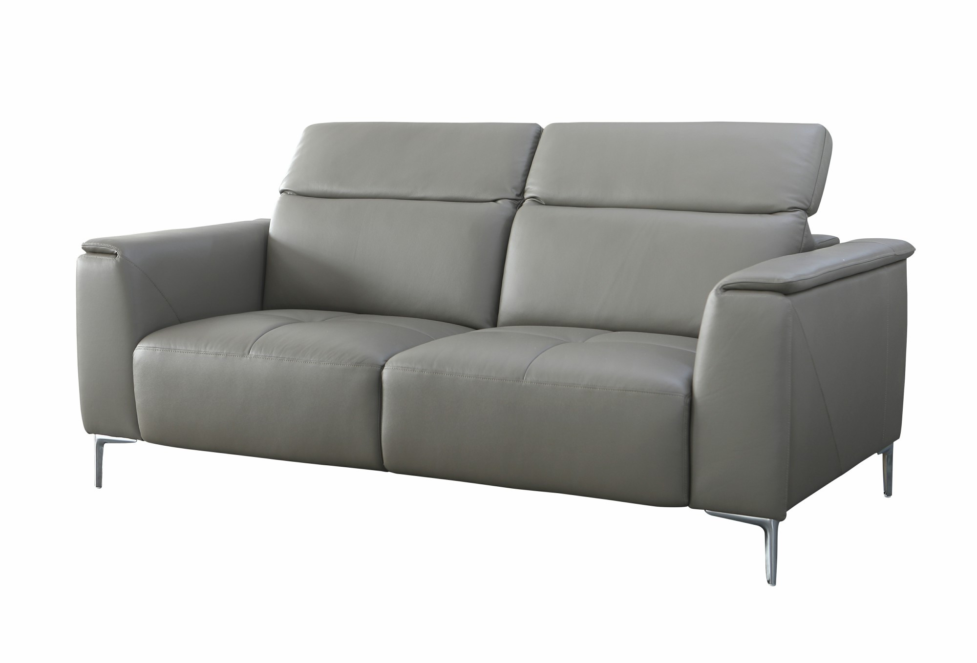 Catalina Leather Grey Sofa