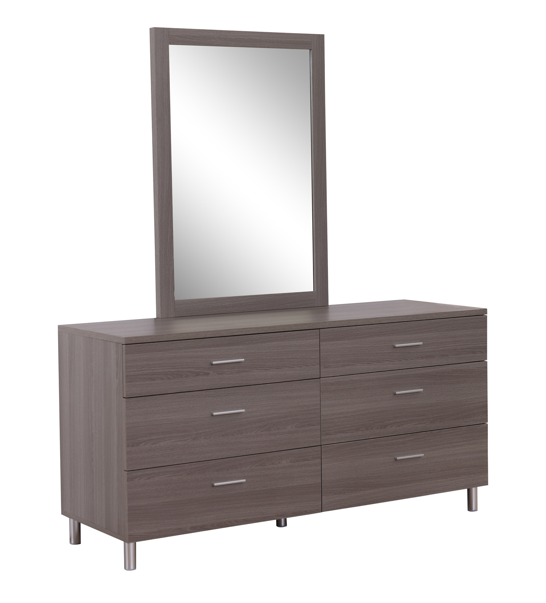 Bellmar 6 Drawer Double Dresser with Mirror - Free Shipping