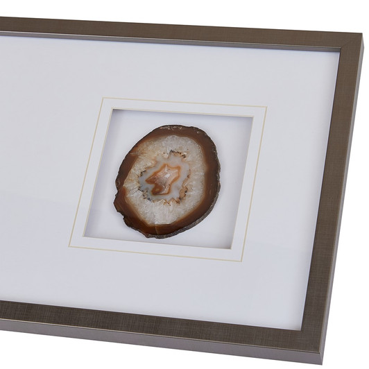 Natural Agate Stone Framed Graphic