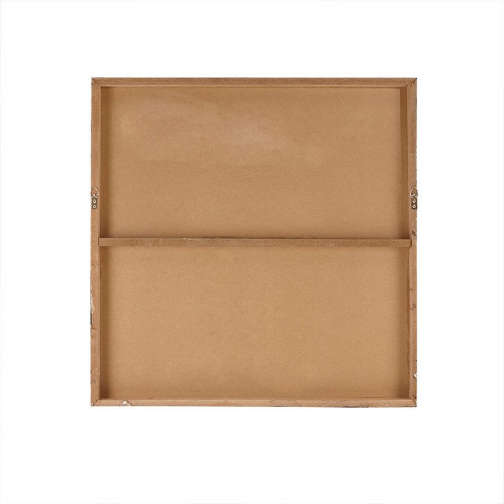 Sunburst Silver Resin Dimensional Palm Box