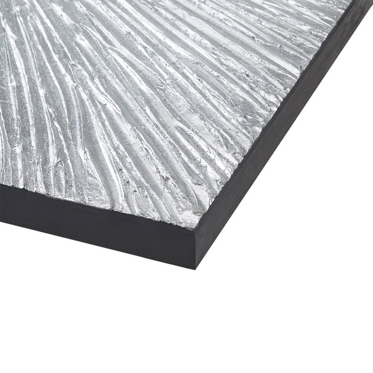 Sunburst Silver Resin Dimensional Palm Box