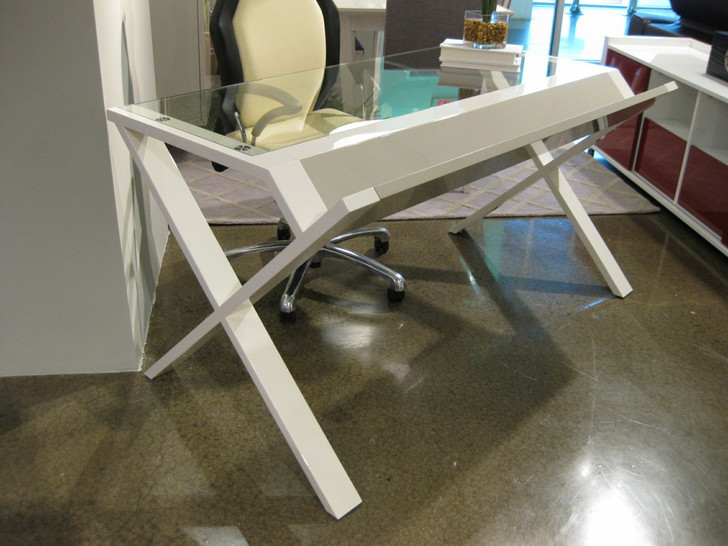 Prism 2 Glass Top Desk