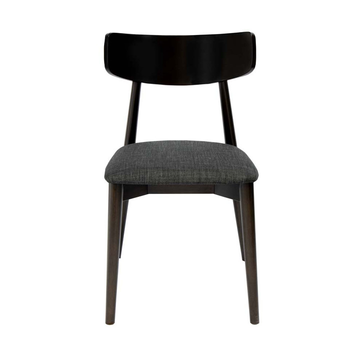 straight on view of side chair