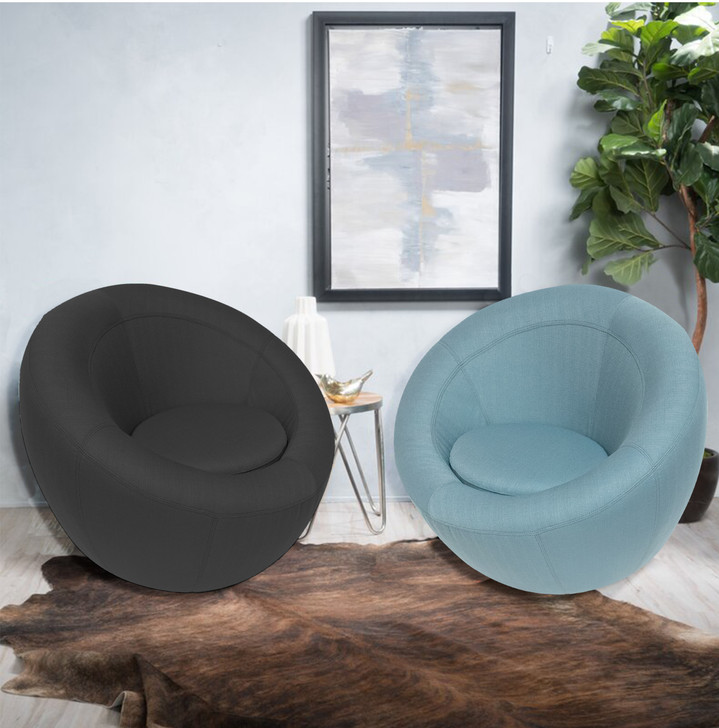 Carly Round Swivel Chair