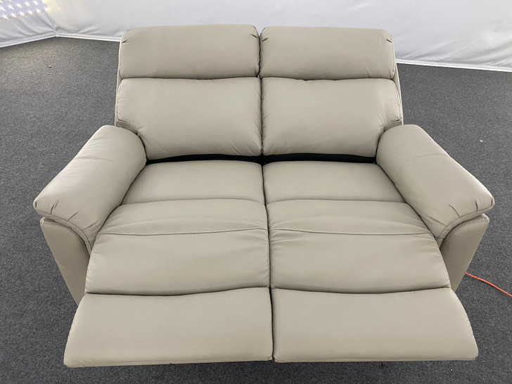 Maxima leather Loveseat with power Headrest + Lumbar Recliner