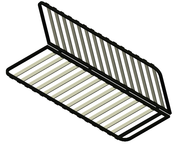 Free Standing Metal Frame Slat