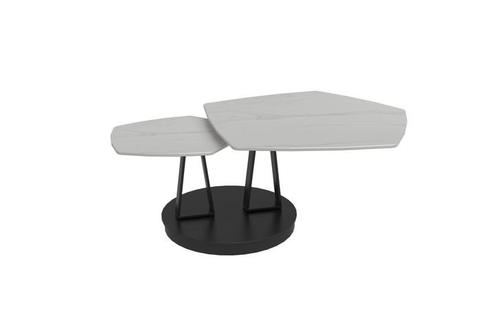 Beverly Swivel Pentagon Coffee Table-KD