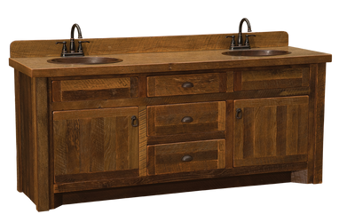 Upgrade Your Bathroom with a Rustic Solid Wood Bathroom Vanity