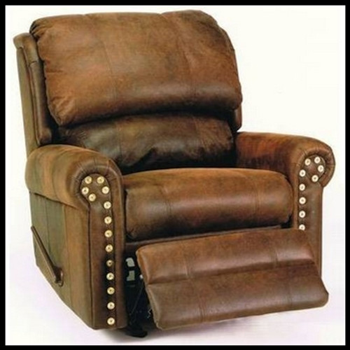 Choose from Stationary Recliner, Rocker Recliner, or Swivel Rocker Recliner (43"H). Available in a wide variety of fabrics, including multiple fabric combinations, and leather. Optional nail trim.