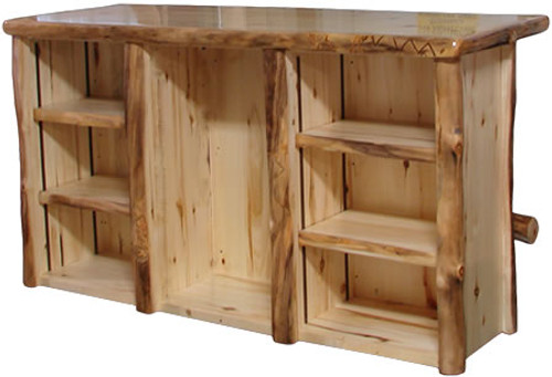 Open Bar (72″W)
in Natural Panel & Natural Log
72"W x 30"D x 42"H