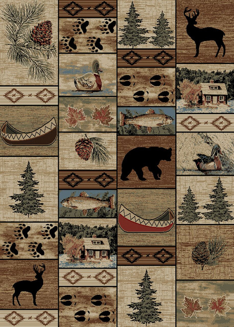 Mountain Solitude area rug