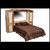 Lower Door Pier Headboard in Log Front Queen
in Natural Panel & Natural Log
114"W x 16"D x 75"H