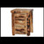 2 Drawer Night Stand in Log Front (21″W) shown in Natural Panel and Gnarly Log.
Comes in log or flat front, natural or wild panel, and natural or gnarly log. 
21"W x 20"D x 25"H