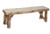 Bench (48″) shown in Natural Panel and Natural Log
Comes in natural or wild panel and natural or gnarly log.
48"L x 15"D x 18"H
