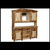 Bar Buffet and Hutch in Log Front (72″W) shown in Natural Panel & Natural Log
with Wine Glass Rack (WG) & Mirror (MI)
Buffet: 72"W x 20"D x 35'H Hutch: 72"W x 16'D x 45"H