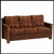 Upholstered Barnwood Sofa