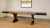 Rustic Carlisle Table shown with 18" leaves.