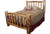 Traditional Queen Bed shown in Gnarly Log
Comes in Natural Panel or Wild Panel and Natural log or Gnarly log.
65"W x 93"L x 58"H