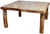 Square tables come in 36", 42", 48", 54", 60" and 72".  60″W Dining Table (60″L) shown in Natural Panel & Natural Log.