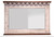 Mirror Bar w/Glass holders & Shelf: 50-1/4 x 9-1/4 x 35-1/4