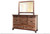 6 Drawer, 1 Sliding door, Dresser: 61-1/2 x 18 x 38-1/2
Mirror: 43-1/2 x 1-1/4 x 35-1/2