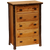 Five Drawer Chest: 	39"W x 21"D x 57"H
(Shown in Traditional Hickory)