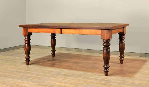 Tuscan Farmhouse Table shown without leaves.