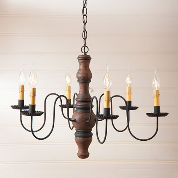 Manassas Wooden Chandelier - Sturbridge Series