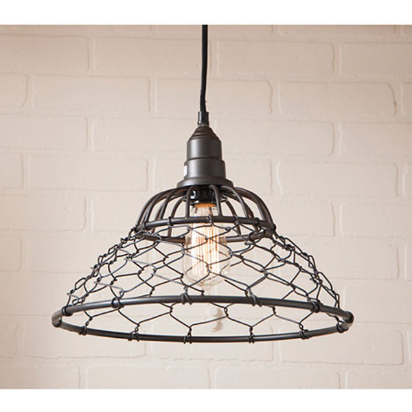 Loft Cage Pendant in Smokey Black