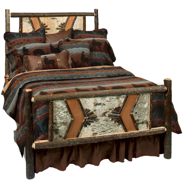 Hickory Adirondack Traditional Bed