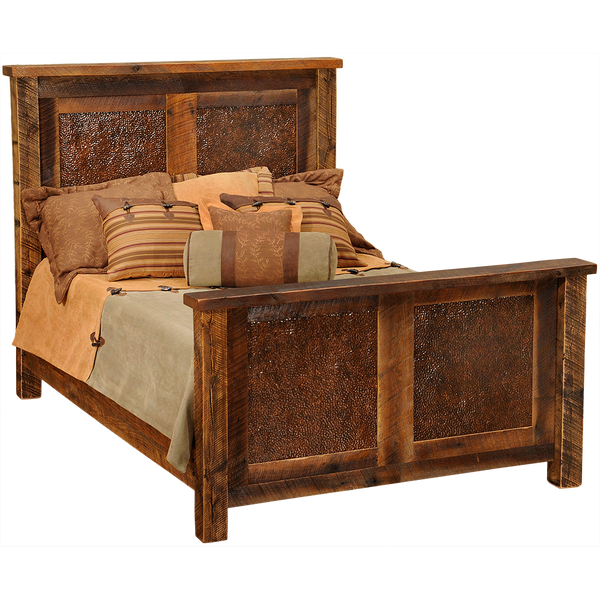 Barnwood Copper Inset Bed