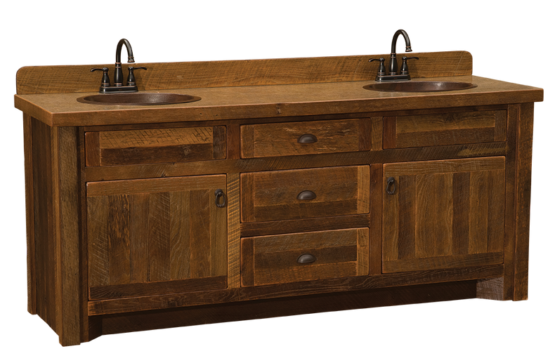 Upgrade Your Bathroom with a Rustic Solid Wood Bathroom Vanity