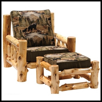 Cedar Log Lounge Chair - Prairie Mountain - It's a Crock