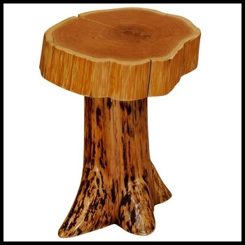 Cedar Stump End Table - Prairie Mountain - It's a Crock