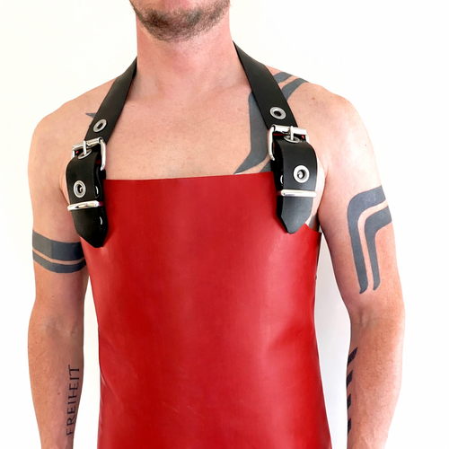 SALE Men’s Heavy RED Rubber Latex Apron .8mm Latex. was £175 now £150
