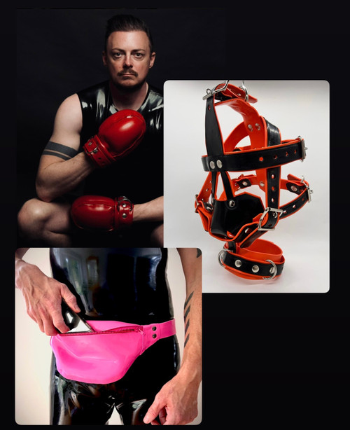 Rubber Mitts / Muzzle / Bum Bag — Full Control Set by Restrict Gear — product image 1