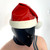 Red Latex Santa Hat with Wool Bobble