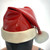 Red Latex Santa Hat with Wool Bobble
