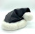 Black Leather Santa Hat